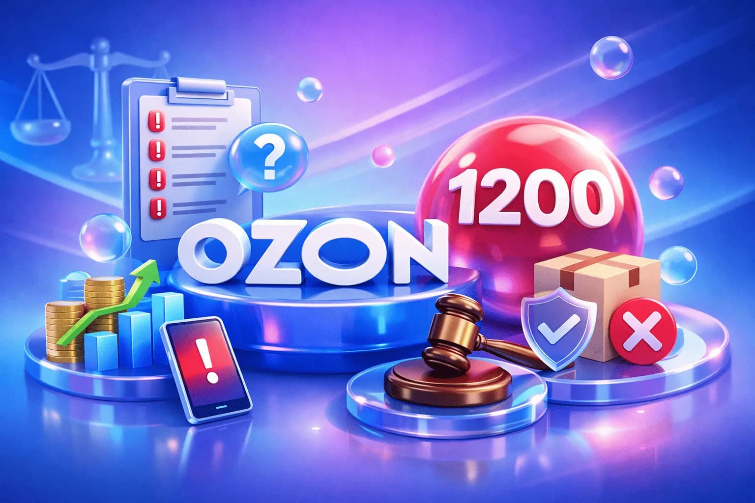 Штрафы Ozon в 2026 году: как работает балльная система, штрафные баллы, 1200 баллов и как оспорить начисление